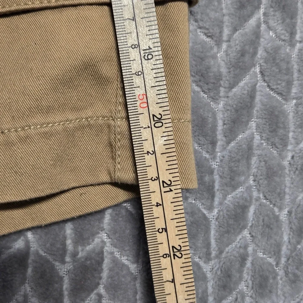 Polo Ralph Lauren Mens Relaxed Fit Cargo Shorts Khaki Tan Cotton 33x10 Blue Pony